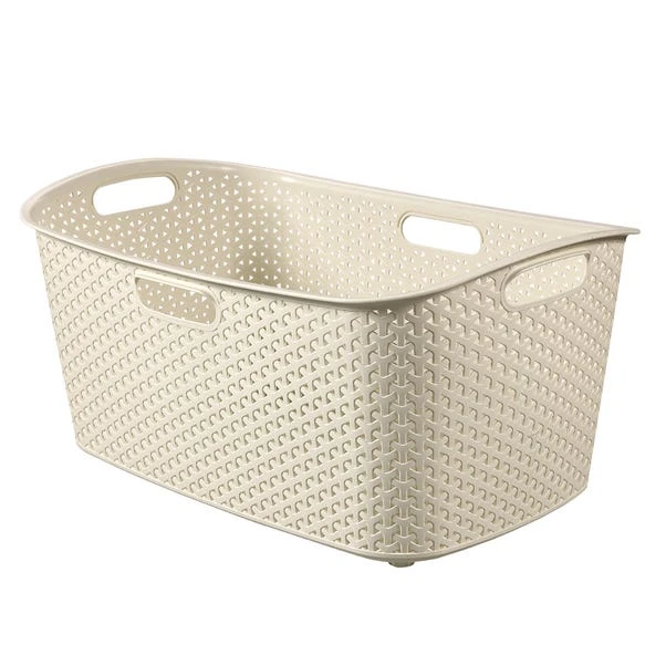 Curver My Style Cream 50 Litre Laundry Basket 4 Curver My Style Cream 50 Litre Laundry Basket - Image 2