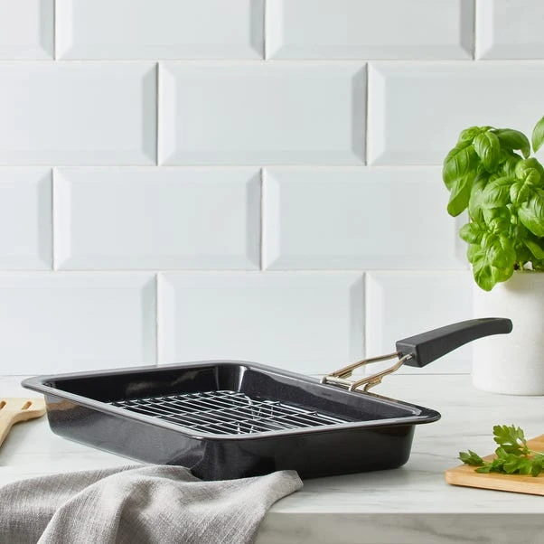 Dunelm Grill Pan With Detachable Handle 3 Dunelm Grill Pan With Detachable Handle