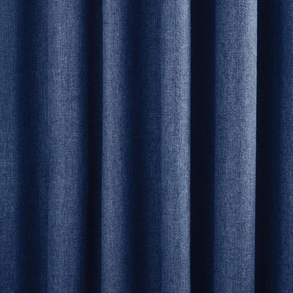 Dunelm Jennings Navy Thermal Pencil Pleat Curtains 5 Dunelm Jennings Navy Thermal Pencil Pleat Curtains - Image 3