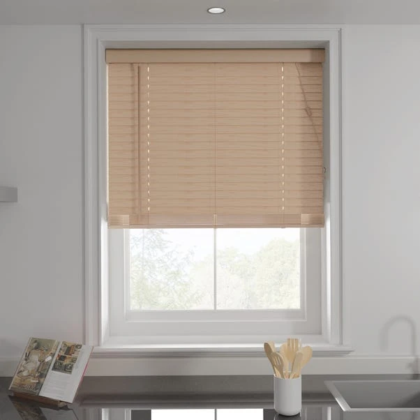 Dunelm Oak Effect 50mm Slats Venetian Blind 3 Dunelm Oak Effect 50mm Slats Venetian Blind