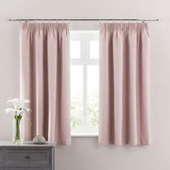 Dunelm Luna Brushed Blush Blackout Pencil Pleat Curtains 12 Dunelm Luna Brushed Blush Blackout Pencil Pleat Curtains -Dunelm Sales Store 30660036 alt05