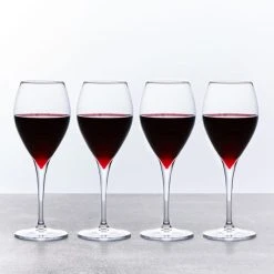 Dunelm Set Of 4 Red Wine Glasses