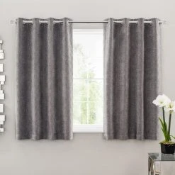 Luxury Collection Abstract Chenille Dove Grey Eyelet Curtains 12 Luxury Collection Abstract Chenille Dove Grey Eyelet Curtains -Dunelm Sales Store 30668137 alt05