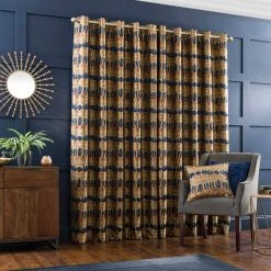 Luxury Collection Budapest Midnight Spice Jacquard Eyelet Curtains -Dunelm Sales Store 30668148 alt04
