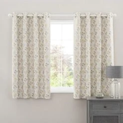 Luxury Collection Fleur Floral Jacquard Ochre Eyelet Curtains 12 Luxury Collection Fleur Floral Jacquard Ochre Eyelet Curtains -Dunelm Sales Store 30668158 alt05