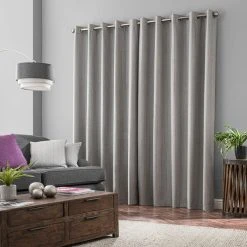 Dunelm Neptune Textured Grey Blackout Eyelet Curtains 11 Dunelm Neptune Textured Grey Blackout Eyelet Curtains -Dunelm Sales Store 30668975 alt04