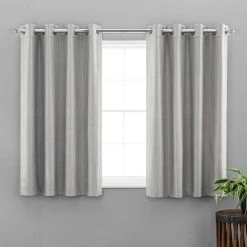 Dunelm Neptune Textured Grey Blackout Eyelet Curtains 12 Dunelm Neptune Textured Grey Blackout Eyelet Curtains -Dunelm Sales Store 30668975 alt05
