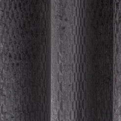 Dunelm Valencia Velvet Geometric Charcoal Eyelet Curtains 10 Dunelm Valencia Velvet Geometric Charcoal Eyelet Curtains -Dunelm Sales Store 30670278 alt02