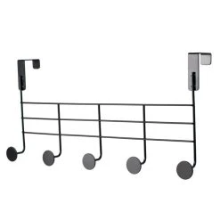 Dunelm Black Over Door Hooks