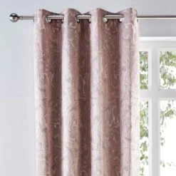 Luxury Collection Diablo Marble Woven Eyelet Curtains