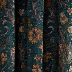 Dunelm Betsy Chenille Jacquard Lagoon Pencil Pleat Curtains -Dunelm Sales Store 30671953 alt02