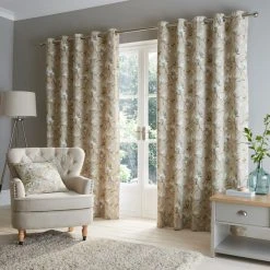 Luxury Collection Magnolia Green Eyelet Curtains 11 Luxury Collection Magnolia Green Eyelet Curtains -Dunelm Sales Store 30671985 alt03