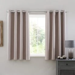 Dunelm Luna Brushed Pebble Blackout Eyelet Curtains 12 Dunelm Luna Brushed Pebble Blackout Eyelet Curtains -Dunelm Sales Store 30672327 alt05
