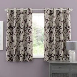 Dunelm Zen Plum Jacquard Eyelet Curtains 12 Dunelm Zen Plum Jacquard Eyelet Curtains -Dunelm Sales Store 30672653 alt05