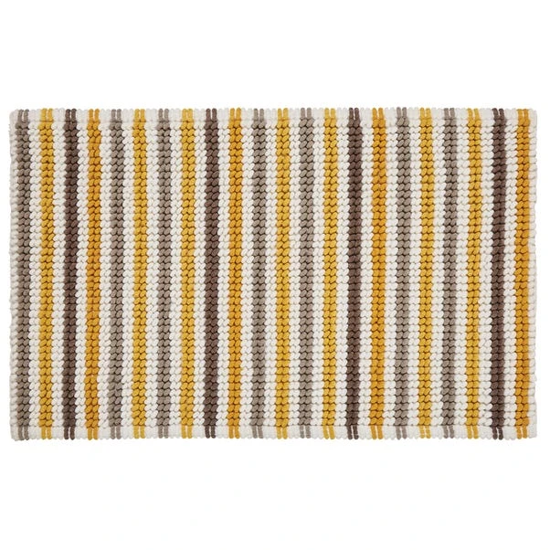 Dunelm Ashbourne Ochre Stripe Bath Mat 3 Dunelm Ashbourne Ochre Stripe Bath Mat