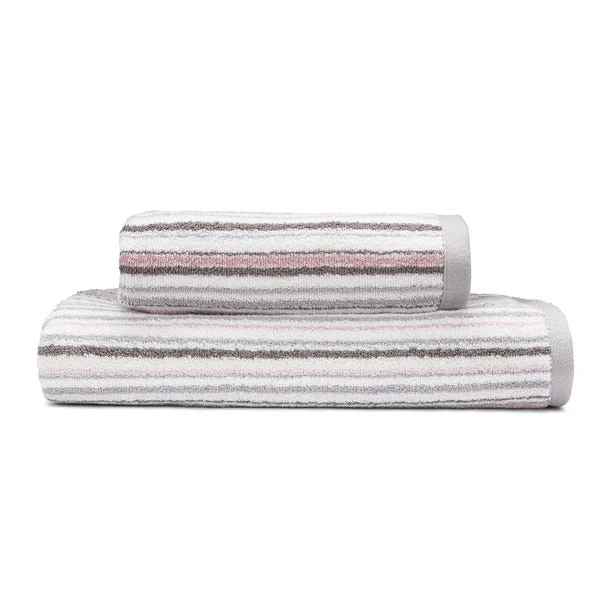 Dunelm Heavenly Hummingbird Blush Stripe Towel 3 Dunelm Heavenly Hummingbird Blush Stripe Towel