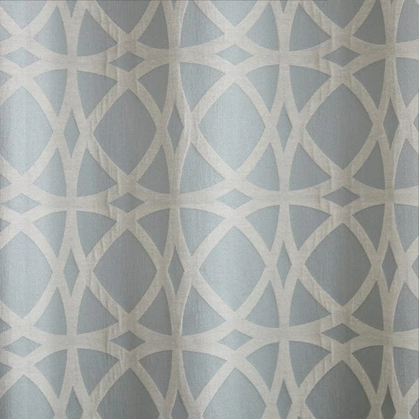 Dunelm York Jacquard Duck Egg Eyelet Curtains 5 Dunelm York Jacquard Duck Egg Eyelet Curtains - Image 3