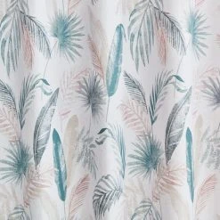 Dunelm Palm Leaf Teal Eyelet Curtains 9 Dunelm Palm Leaf Teal Eyelet Curtains -Dunelm Sales Store 30672788 alt02