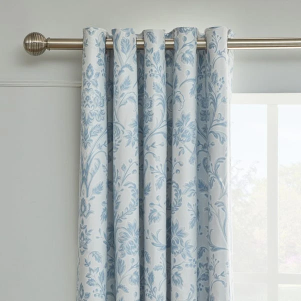 Dorma Remington Blue Blackout Eyelet Curtains 3 Dorma Remington Blue Blackout Eyelet Curtains
