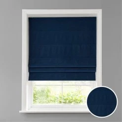 Dunelm Luna Navy Blackout Roman Blind