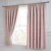 Serene Blossom Blush 3" Pencil Pleat Curtains 1 Serene Blossom Blush 3" Pencil Pleat Curtains -Dunelm Sales Store 30676898