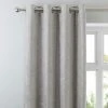Luxury Collection Chenille Silver Eyelet Curtains -Dunelm Sales Store 30676955