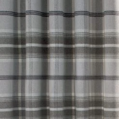 Luxury Collection Highland Check Dove Grey Eyelet Curtains 10 Luxury Collection Highland Check Dove Grey Eyelet Curtains -Dunelm Sales Store 30676973 alt02
