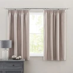 Dunelm Luna Brushed Pebble Blackout Pencil Pleat Curtains 12 Dunelm Luna Brushed Pebble Blackout Pencil Pleat Curtains -Dunelm Sales Store 30677054 alt05