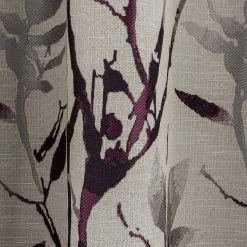Dunelm Zen Jacquard Plum Pencil Pleat Curtains 10 Dunelm Zen Jacquard Plum Pencil Pleat Curtains -Dunelm Sales Store 30677084 alt02