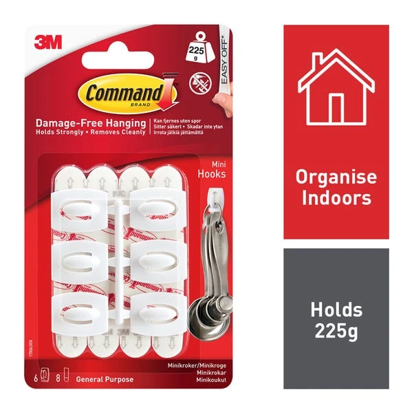 3M Command Command Mini Hooks 3 3M Command Command Mini Hooks