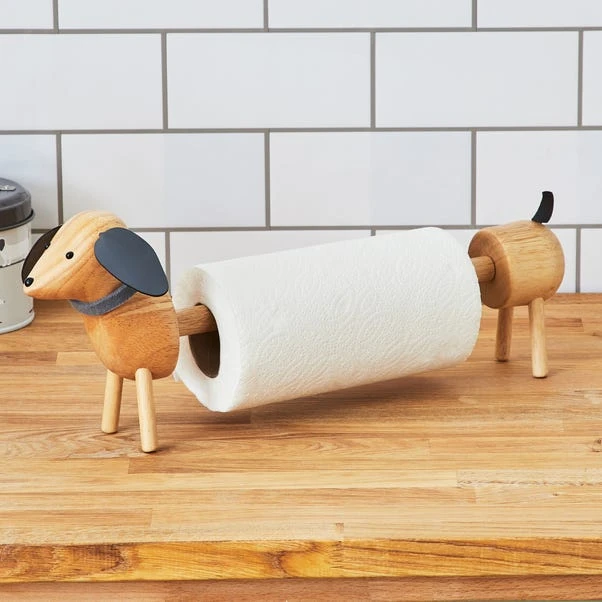 Dunelm Bertie Sausage Dog Kitchen Roll Holder 3 Dunelm Bertie Sausage Dog Kitchen Roll Holder