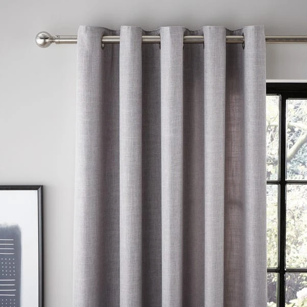 Dunelm Vermont Dove Grey Eyelet Curtains 3 Dunelm Vermont Dove Grey Eyelet Curtains