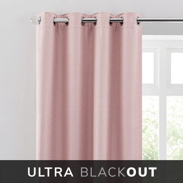 Dunelm Montreal Thermal Blackout Ultra Blush Eyelet Curtains 3 Dunelm Montreal Thermal Blackout Ultra Blush Eyelet Curtains