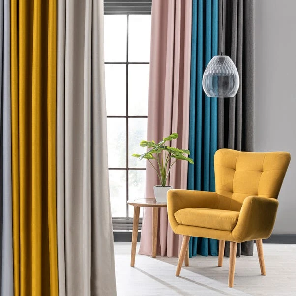 Dunelm Montreal Thermal Blackout Ultra Blush Eyelet Curtains 5 Dunelm Montreal Thermal Blackout Ultra Blush Eyelet Curtains - Image 3