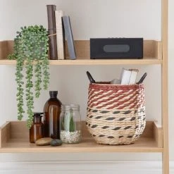 Dunelm Large Hexagonal Rush Basket