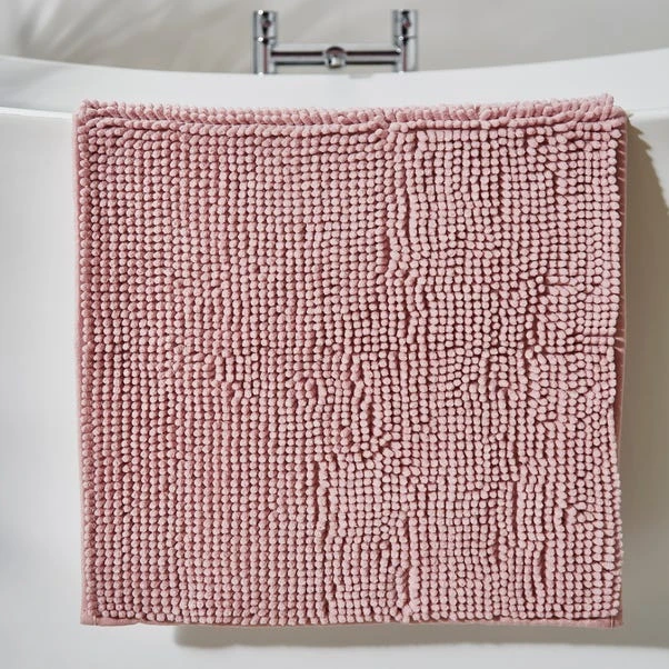 Dunelm Blush Mini Bobble Bath Mat 3 Dunelm Blush Mini Bobble Bath Mat