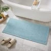Dunelm Duck Egg Mini Bobble Bath Runner