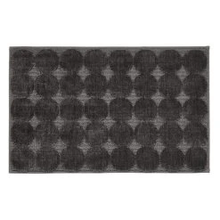 Elements Circle Pattern Grey Bath Mat