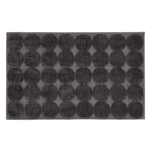 Elements Circle Pattern Grey Bath Mat 3 Elements Circle Pattern Grey Bath Mat