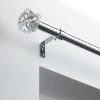 Dunelm Cecile Extendable Chrome Eyelet Curtain Pole Dia. 28mm 2 Dunelm Cecile Extendable Chrome Eyelet Curtain Pole Dia. 28mm -Dunelm Sales Store 30687635