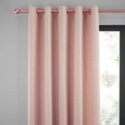 Dunelm Jennings Blush Eyelet Curtains