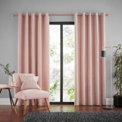 Dunelm Jennings Blush Eyelet Curtains -Dunelm Sales Store 30688326 alt01