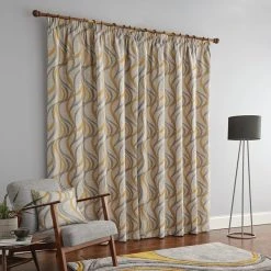 Dunelm Mirage Ochre Pencil Pleat Curtains 11 Dunelm Mirage Ochre Pencil Pleat Curtains -Dunelm Sales Store 30688346 alt04