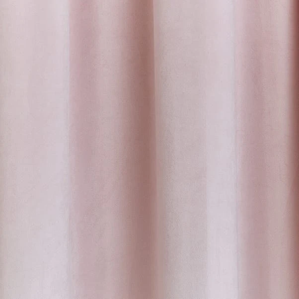 Dunelm Ashford Blush Velour Eyelet Curtains 5 Dunelm Ashford Blush Velour Eyelet Curtains - Image 3