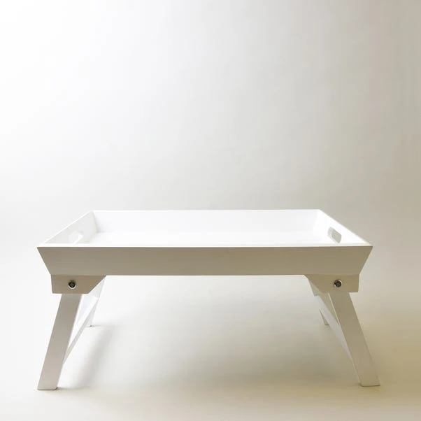 Dunelm White Wooden Breakfast Tray 3 Dunelm White Wooden Breakfast Tray