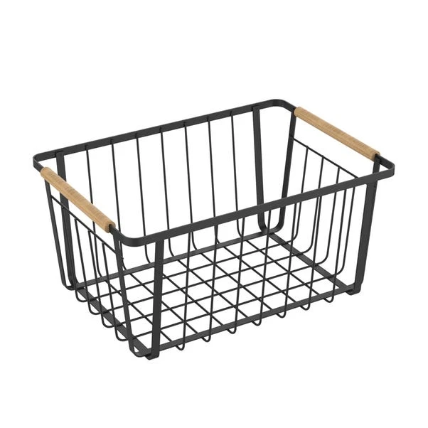 Dunelm Large Black Food Storage Basket 3 Dunelm Large Black Food Storage Basket