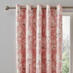 Dunelm Erin Blush Eyelet Curtains