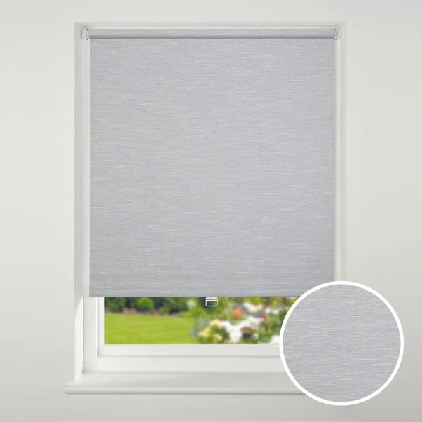 Swish Cordless Grey Textured Blackout Roller Blind 3 Swish Cordless Grey Textured Blackout Roller Blind