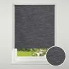 Swish Cordless Black Textured Blackout Roller Blind 1 Swish Cordless Black Textured Blackout Roller Blind -Dunelm Sales Store 30693036