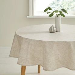 Dunelm Natural Wipe Clean Tablecloth